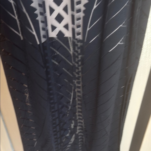 Massimo Black and Tan Halter Sheath Maxi Dress - Picture 5 of 6